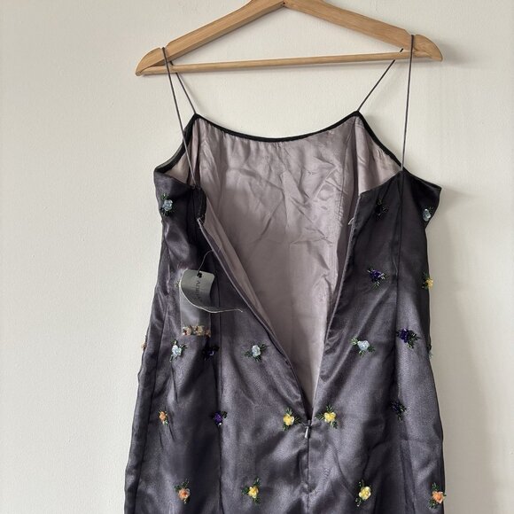 Vintage Papell Boutique Womens Beaded Maxi Dress Size 10 Fairy Y2K Whimsigoth - Picture 15 of 16